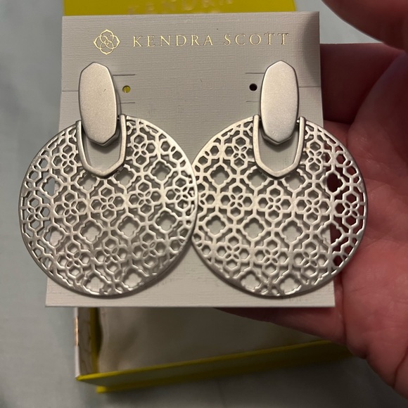 Kendra Scott silver earrings - Picture 3 of 5